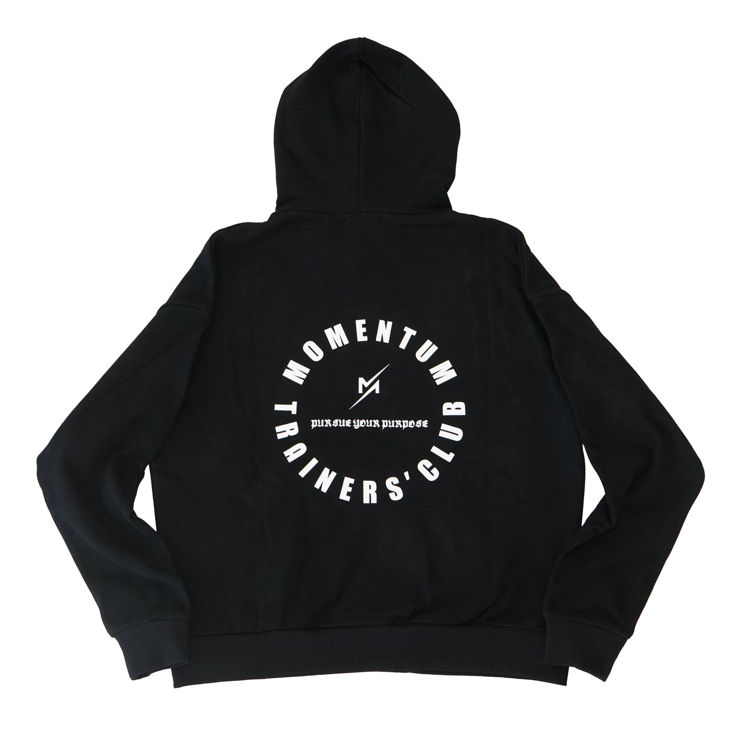 TRAINERS' CLUB "ELLIPTICAL" HOODIE - BLACK